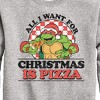 Boys' - Teenage Mutant Ninja Turtles - All I Want For Christmas Graphic Long Sleeve Fleece Sweatshirt - 2 of 4