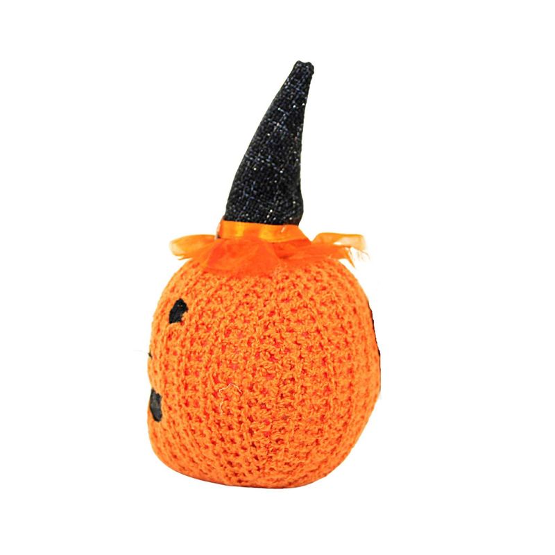 Ganz 7.0 Inch Crochet Pumpkin Halloween Jack-O-Lantern Plush Figurines, 2 of 4