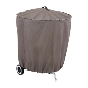 Hoan BBQ Round Grill Cover - All-Weather Protector, Durable 600D Polyester with TPU Coating, Water-Resistant, Adjustable Buckle - Secure Fit - 1 of 4