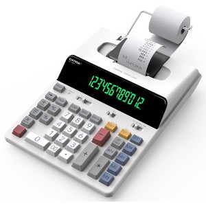 CATIGA 12 Digit Thermal Printing Calculator, Ink-Free Adding Machine, 3X Faster Quite at 8.0 LPS, Tax Calculation, SP-2401 - 1 of 4