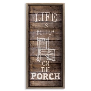 Stupell Industries Porch Life Country Rustic, 11" x 25" - 1 of 4