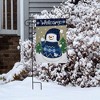 Happy Snowman Burlap Winter Garden Flag Welcome 18" x 12.5" Briarwood Lane - 4 of 4