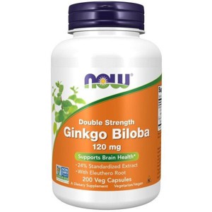 Ginkgo Biloba,Double Strength 120mg by Now Foods  -  200 VegCap - 1 of 3