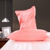PiccoCasa Luxury Smooth Satin Hidden Zipper Closure Pillowcases 2 Pcs - 3 of 4
