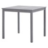 Dining Table Grey Solid Acacia wood 31.5x31.5x29.1in Durable - 2 of 4