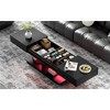TIRAMISUBEST Extendable Coffee Table, Multifunctional Adjustable Coffee Table Center Table with Hidden Storage Compartments and LED Lights - 4 of 4