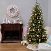 7.5' Prelit LED Slim Nordic Spruce Artificial Christmas Tree Dual Color Lights - National Tree Company - 4 of 4