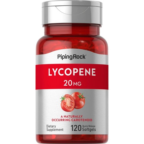 Piping Rock Lycopene Supplement | 20mg | 120 Softgels - image 1 of 4