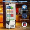 Commercial Refrigerator - 7.8 Cu.FT Open Merchandiser with Interior LED Lighting, Double-Layered Glass, 4 Wheels, 110V Floor Fridge - 2 of 4