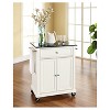 Solid Black Granite Top Portable Kitchen Cart/Island - Crosley - 3 of 4