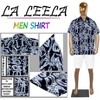 LA LEELA Men's Hawaiian Trendy Beach Summer Vacation Shirts Casual Collared Short Sleeve Shirts Button Down Shirt Men - 3 of 4