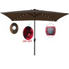 CAVINAS 10x6.5 FT Rectangle Beach Style Patio Umbrella Lights for Evenings, Sandproof Tan Shade for Garden (Base Sold Separately) - 4 of 4