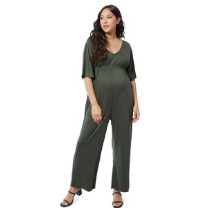 Ingrid & Isabel Maternity Wide Leg Jumpsuit - 1 of 4