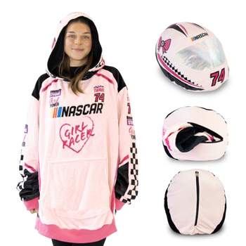 NASCAR Racing Suit Snugible (Pink) Blanket Hoodie & Pillow