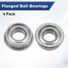 Unique Bargains Durable Chrome Steel Flanged Ball Bearing 4 4mm x 8mm x 3mm - 4 of 4