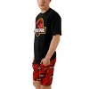 Jurassic Park Logo Men's Crew Neck Short Sleeve Tee & Lounge Shorts Combo Set - 3 of 3