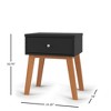 Child Craft SOHO 1 Drawer Nightstand for Nursery or Bedroom, Large Storage Drawer, Made of Sturdy Pinewood, Non-Toxic, Baby Safe Finish - 3 of 4