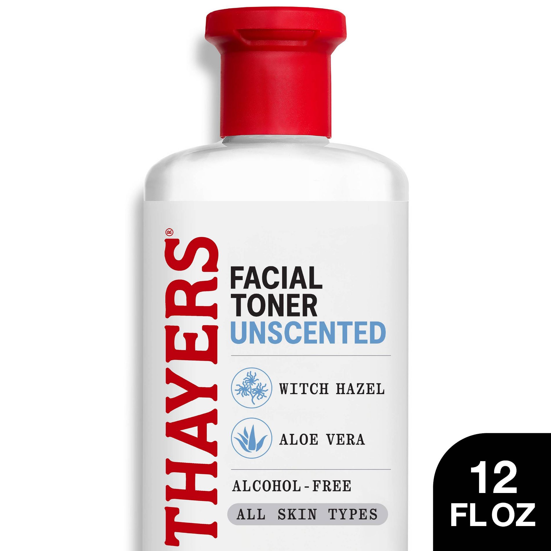 Thayers Remedies Witch Hazel Alcohol Free Unscented Toner - 12 fl oz: Skin Tone Improvement, Hydrating, Vegan