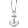 Chisel Stainless Steel Polished Hollow Anchor Pendant on a 22" Ball Chain Necklace - 4 of 4