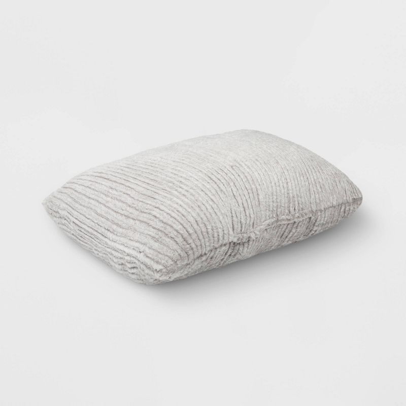 Striped Faux Fur Lumbar Throw Pillow - Threshold™, 3 of 7