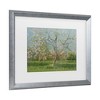 Trademark Fine Art - Laszlo Mednyanszky Orchard trees in blossom, 1900-10 Matted Framed Art - 3 of 4