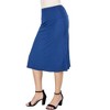 24seven Comfort Apparel A Line Elastic Waist Knee Length Skirt - 2 of 4