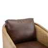 CAVINAS 360° Swivel Barrel Chair,Accent Armchair with High-Density Foam Cushion for Living Room,Bedroom,Hotel - 4 of 4