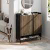 43.3" Large Shoe Cabinet with 3 Doors, 6-Tier Entryway Shoe Storage Cabinet with Adjustable Shelves, for Hallway, Entryway, Living Room - 3 of 4