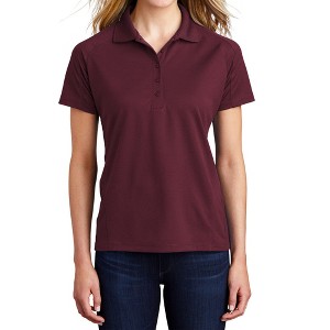 Mafoose Women's Short Sleeve Ultra-Dry Moisture-Wicking Dri Stretch Mesh Pro Polo T-shirt - 1 of 4