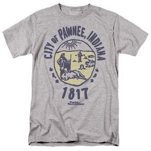 Parks And Rec The Pawnee Adult T Shirt, Athletic Heather - 1 of 4