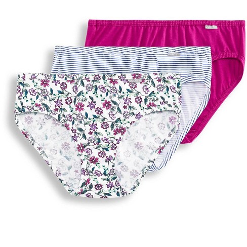 Jockey Women's Underwear Elance Bikini - 3 Pack, Marina Blue/Simple Scatter  Dot/Simple Spring Bouquet, 4 : : Clothing, Shoes & Accessories