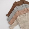 MyKids-Usa Baby Solid Color Soft Cotton Pajamas Home Clothes Sets - 3 of 4