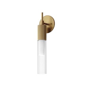ET2 Lighting Reeds 1 - Light Wall Light in  Gold - 1 of 4