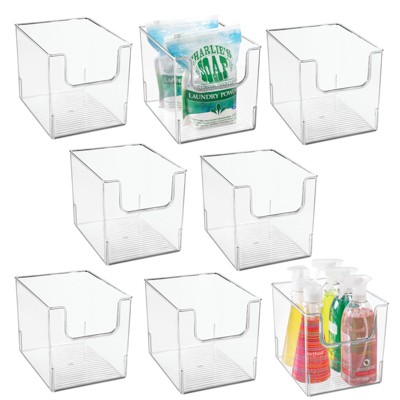 Mdesign Deep Plastic Home Storage Organizer Toy Bin - 4 Bins + 24 Labels :  Target