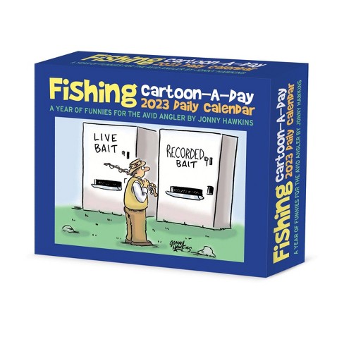 Willow Creek Press 2023 Desktop Box Calendar Fishin Cartoon-a-day By Jonny  Hawkins : Target