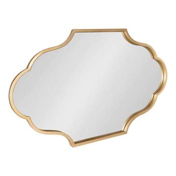 24" x 37" Rowla Framed Decorative Wall Mirror Gold - Kate & Laurel All Things Decor