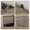 Small Dresser for Bedroom Closet Bedside with 3 Drawers,Wooden Dressers with Charging Station and LED Lights - 4 of 4