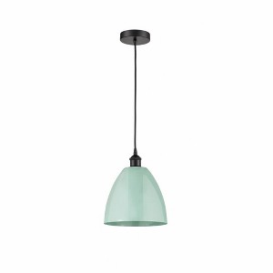 Plymouth Dome - 1 Light Cord Hung Mini Pendant In Industrial Style-12.88 Inches Tall and 9 Inches Wide - 1 of 1