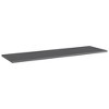 vidaXL Bookshelf Boards 8 pcs High Gloss Gray 39.4 in.x11.8 in.x0.6 in. Engineered Wood - 2 of 4