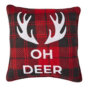 The Lakeside Collection Lodge Accent Pillows or Throw - Oh Deer Pillow - 1 of 4