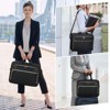 Laptop Bag 17.3 Inch Laptop Briefcase for Women Men Waterproof Shoulder Messenger Bag Large Computer Bag for Business Office Work College, Black - 2 of 4