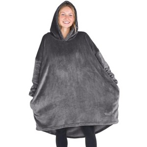 The Bare Homey - Adult Wearable Blanket - Microplush Side Pockets - 1 of 4