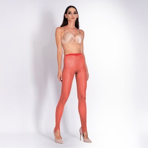 LECHERY Women's Lustrous Silky Shiny 40 Denier Stirrup Tights (1 Pair) - 1 of 1