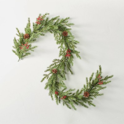 6' Faux Pine with Berries & Pinecones Plant Garland - Hearth & Hand™ with Magnolia