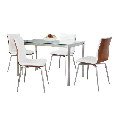 LumiSource 5pc Fuji Mason Swivel Dining Set