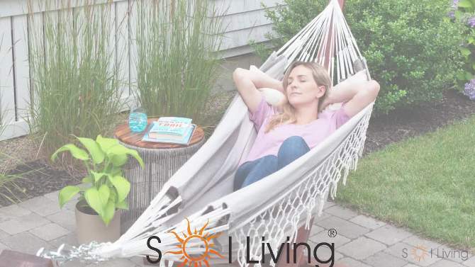Hammock in a Bag Striped - Pink - Sol Living, 2 of 7, play video