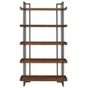 Felicia Rustic Industrial Metal/Wood Etagere Bookshelf - Inspire Q - 3 of 4