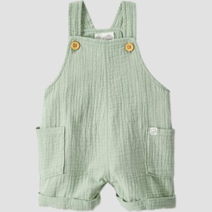 Little Planet by Carter's Organic Baby Gauze Shortalls - 1 of 4