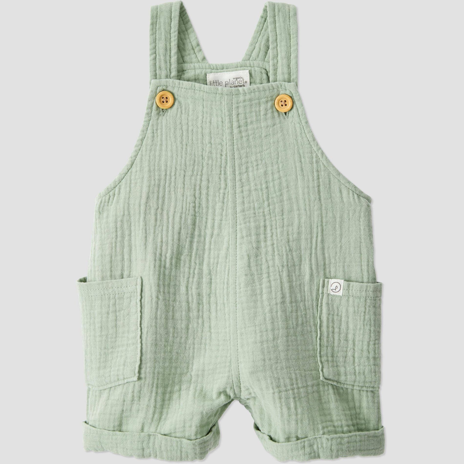 Little Planet by Carter's Organic Baby Gauze Shortalls