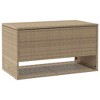 Cushion Box Beige PE rattan, powder-coated steel, polyester Medium - 2 of 4